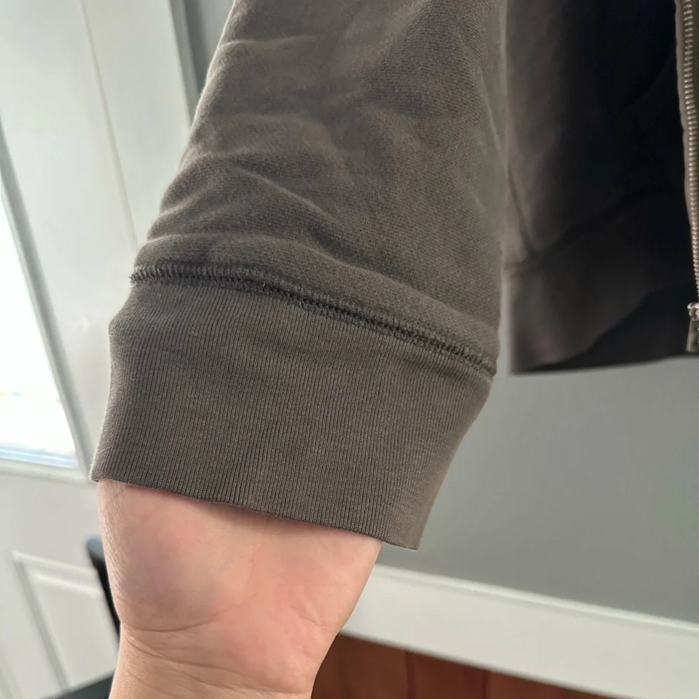 J.CREW Brown Sherpa-Lined Hoodie XL